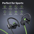 Bluetooth Headphones, Wireless Earbuds IPX7 Waterproof Bluetooth 5.3 Headphones with 16Hrs Playtime Stereo Bass Headsets with Mic Running Headphon...