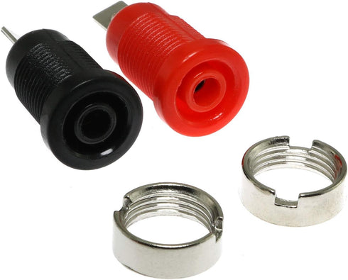 E-outstanding 10PCS 4mm Banana Speaker Jack Female Panel Mount Socket Test Connector Binding Post Adapter...