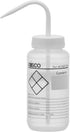 EISCO Chemical Wash Bottle, Blank Labels, 500ml - Wide Mouth, Self Venting, Low Density Polyethylene - Performance Plastics Labs...