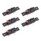 uxcell 2 Ways Spring Speaker Terminal Clip Push Release Connector Audio Cable Terminals Strip Block Black Red WP2-35 5Pcs...