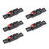 uxcell 2 Ways Spring Speaker Terminal Clip Push Release Connector Audio Cable Terminals Strip Block Black Red WP2-35 5Pcs...