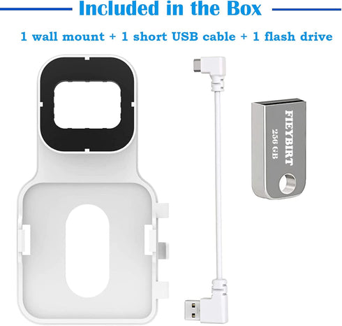 256GB Blink USB Flash Drive and Sync Module 2 Mount, Space Saving and Easy Move Mount Bracket Holder for Blink Outdoor Indoor Security System (Bli...