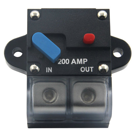 ZOOKOTO 12-24 Volt DC 200A Circuit Breaker, 0 or 4 Gauge Trolling Motor Auto Car Marine Boat Bike Stereo Audio Inline Fuse Holders Inverter 200A...