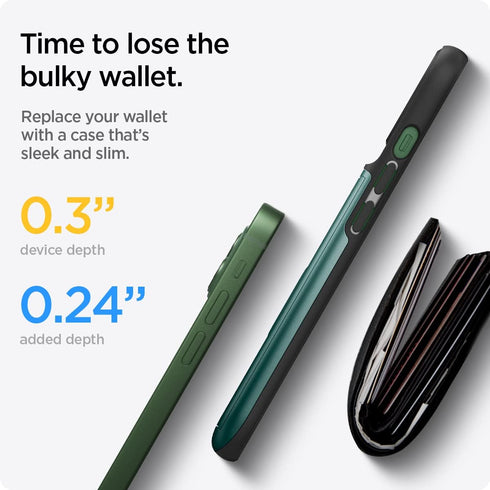 Spigen Slim Armor CS Designed for iPhone 13 Case (2021) - Midnight Green...