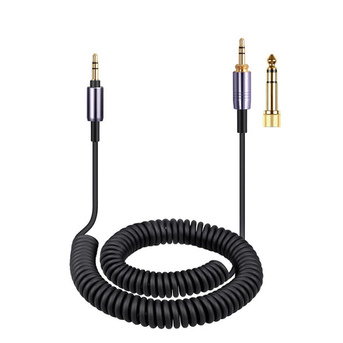 weishan WH-1000XM5 Cable Coiled Aux Cord Replacement for Sony WH-CH720N, WH-CH710N, MDR-950BT, 1AM2, 7520 Noise Canceling Headphones, 3.5mm(1/8") ...