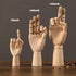 7" Wooden Sectioned Opposable Articulated Left/Right Hand Figure Manikin Hand Model for Drawing, Sketching, Painting (Left Hand)...
