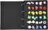 storage organizer collection books for shoe buckles charms pin accessories display (pink)...