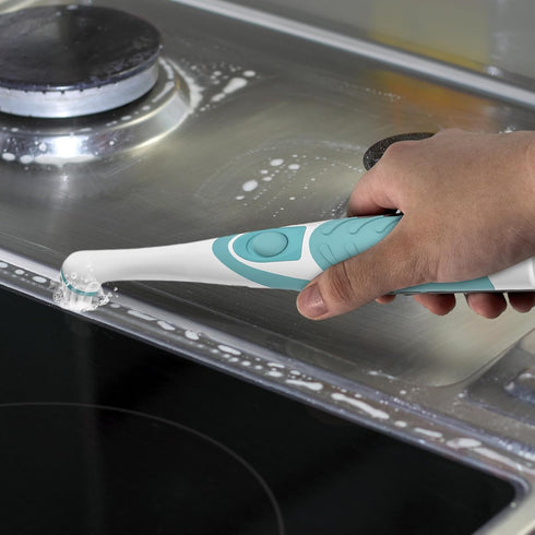 SOARING Electric Cleaning Brush, Electric Grout Brush with 4 in 1 Multiple Brush Heads, Household Cordless Motorized Brush for Grout Corner Bathro...
