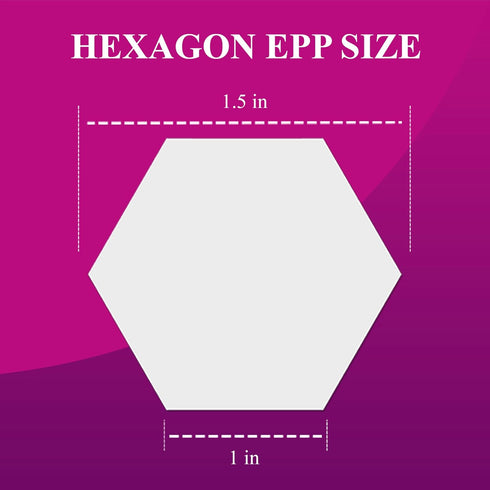 LaserThing Quilting Paper Templates | Handy Tools for Crafting Quilt Patterns | Ideal for Precision Quilting Projects | Includes 1'' Hexagon EPP S...