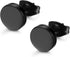 FIBO STEEL Stainless Steel Black Stud Earrings for Men Women, 3mm-8mm Available...