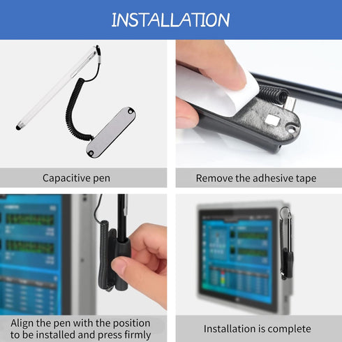 Stylus Pen, Universal Capacitive Touch Screen Stylus Pen with Spring Rope Fixing Base, Stylus Touch Pen for Mobile Phone/Tablet/etc......