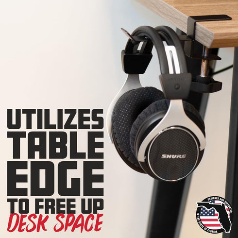 Gator Frameworks GFW-HP-HANGERDESK Headphone Hanger For Desks...