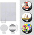 50 Pieces 1.5 Inch Sublimation Blank Aluminum Stickers for Collapsible Phone Holders, Round Sublimation Aluminum Sheets Aluminum Board Heat Transf...