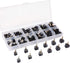 24 Pairs High Heel Tips Shoes Replacement Tap Caps,6 Size,8,/9/10/11/12/12.5mm,U-Shape, Black...