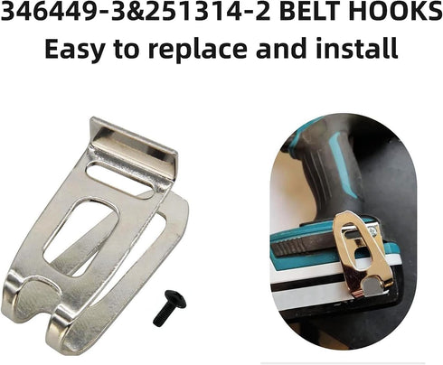BIOLCA?5 pack) 346449-3 and 251314-2 Belt Hooks Replaces Makita Cordless Tools 324705-1 346034-2 346317-0 324553-8...