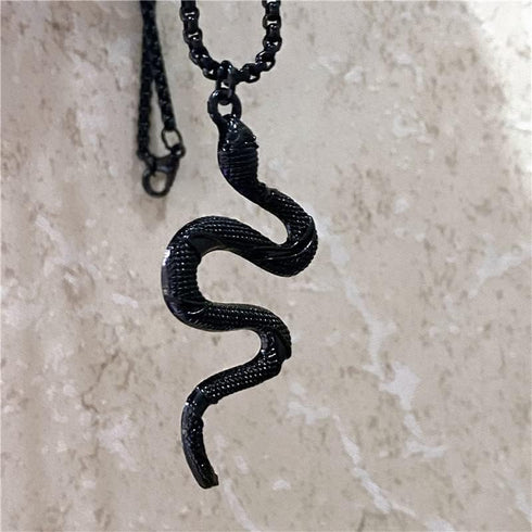 Snake Jewelry Set for Women Gothic Snake Necklace Rings Earring Set Layered Snake Necklace Serpent Gold Necklaces...