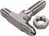 3AN Male Stainless Steel Bulkhead Tee T Brake Hose Fitting Adapter with Nut...