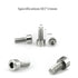 12Pcs Bike Water Bottle Cage Bolts Holder Screws M5 Inner Rack Hexagon Stainless Steel Screws for Bottle Holder Bracket Rack Cycling Accessories B...