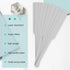 100 Pcs Perfume Test Strips Disposable White Perfume Paper Test Strips for Fragrances Scents Essential Oils Aromatherapy Testing...