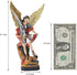 QIANLING 8.7 inch St Michael Statue, Archangel Michael Statues, San Miguel Arcangel Statue,Michael Archangel Defeated Lucifer Tramples Demon Statu...