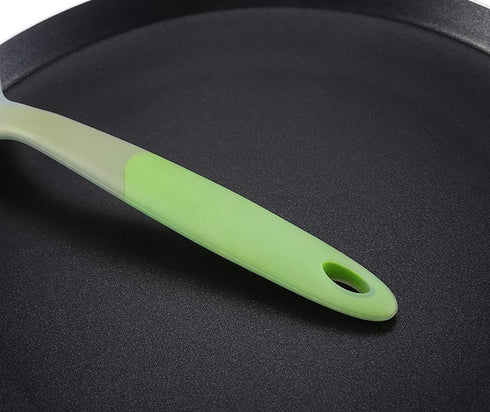 Omelette Spatula 10-Inch Silicone Pancakes Shovel Durable Heat-resistant Wide Spatula Turner Nonstick Fried Shovel for Eggs Crepes Brownies Fish P...