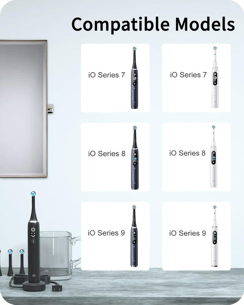 Charger for Oral B iO Series Charger Base Compatible with Oral B iO Series 9/8/7 Magnetic Charger for Oral B iO Series Electric Toothbrush with 5....