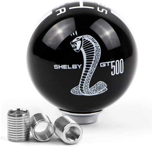 for Ford Mustang Car Gear Shift Knob 5 Speed Cobra Logo Manual Handle Ball (Black & White)...