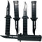 5Pcs Retractable Knife Prop Knife Fake Knife False Trick Gadget Toy for Halloween Fools Day Party...