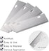 DELFINA 4 Pcs Grill Scraper Blade Replacement, Stainless Steel Outdoor Barbecue Cleaning Tools, Heavy Duty Accessories for BBQ...
