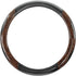 Wood Grain Steering Wheel Cover Carbon Car Steering Wheel Covers 14 1/2-15 inch with Coasters Microfiber Leather Splicing Breathable Anti-Slip Dur...