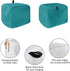 2 Slice Toaster Cover, Bread Machine Cover Pure Teal Green Solid Color Kitchen Appliance Dust Cover with Top Handle Fingerprint Protection Lightwe...