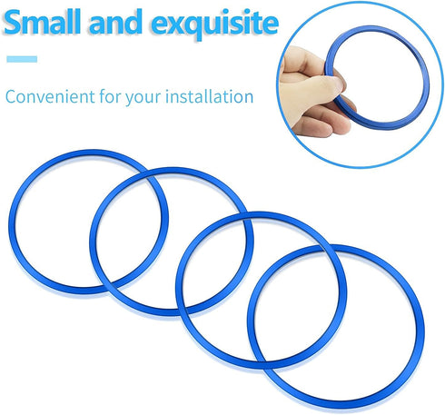 for 2016-2023 Tacoma A/C Vent Ring Outer Cover Air Conditioning Outlet Trim Decoration Toyota Tacoma Accessories 4 Piece Kit,Blue...