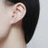 14K White Gold Plated Small Cross Silver Stud Earrings, Hypoallergenic Pave CZ Tiny Cross Stud Earrings for women...