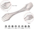 2 pcs Titanium spork Eco-friendly Durable Rustproof Titanium flatware Light weight spoon/Knife/Fork 3 in 1 Cutlery/Utensil for outdoor camping tra...