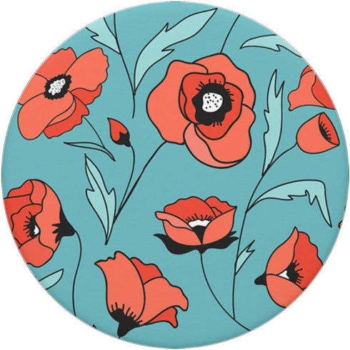Vintage & Unique Floral Pattern Art PACJ0661 PopSockets PopGrip: Swappable Grip for Phones & Tablets...