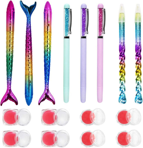 AIFUDA 16 Pcs Diamond Art Tool Kit - Mermaid Spiral Diamond Art Paintings Point Drill Pens, Glue Clay (Pink)...
