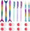 AIFUDA 16 Pcs Diamond Art Tool Kit - Mermaid Spiral Diamond Art Paintings Point Drill Pens, Glue Clay (Pink)...