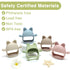Baby Teething Toys, No Drop Teething Toys for Babies 0-6 Months, Baby Chew Toys for Teething Relief, Hand Teethers for Babies, Great Baby Shower G...