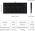 CUQI Mini Keyboard, Small Wired Keyboard 82 Scissor Keys, USB interface Compact Keyboard for Android, Windows PC, Laptop, Raspberry Pi, Windows 10...