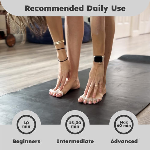Natural Toe Spacers & Separators, Fast Pain Relief from Hammertoe & Bunions | Food Grade Silicone Toe Stretchers Used for Walking, Running & Yoga ...
