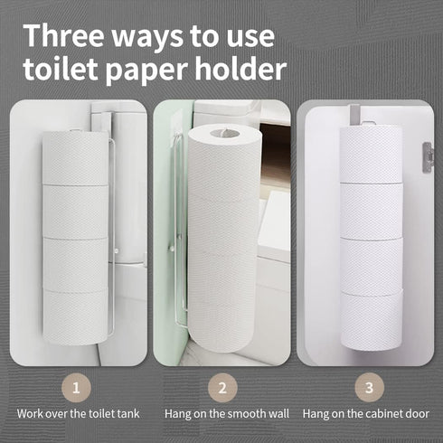 Conworld Toilet Paper Holder for 4 Roll Tissue, Over The Tank Toilet Paper Holder, Stainless Steel Rustproof Toilet Paper Storage Wall Mount, for ...