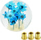 Arenbel Flower Crystal Ball Shape Gear Lever Shifter Grip Knobs Round Car Shift Stick Handle Fit Most Manual Auto Transmissions, Blue...