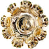 10 pcs Fancy Green Mix Color Rhinestones Sewing Metal Shank Buttons for Coats -22mm -8/9"...