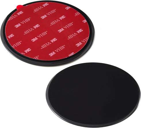 (2 Pcs 80mm 3M VHB Adhesive Dashboard Pad Mounting Disk for Suction Cup Phone Mount & Garmin GPS Suction Mount Dash Cam Holder Stick On Universal ...
