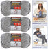 Bernat Softee Chunky Yarn, Super Bulky #6, 3 Skeins Bundle (Gray Heather)...