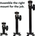Panavise Universal CCTV Mount Black 2.25 x 3.25 x 4.25...