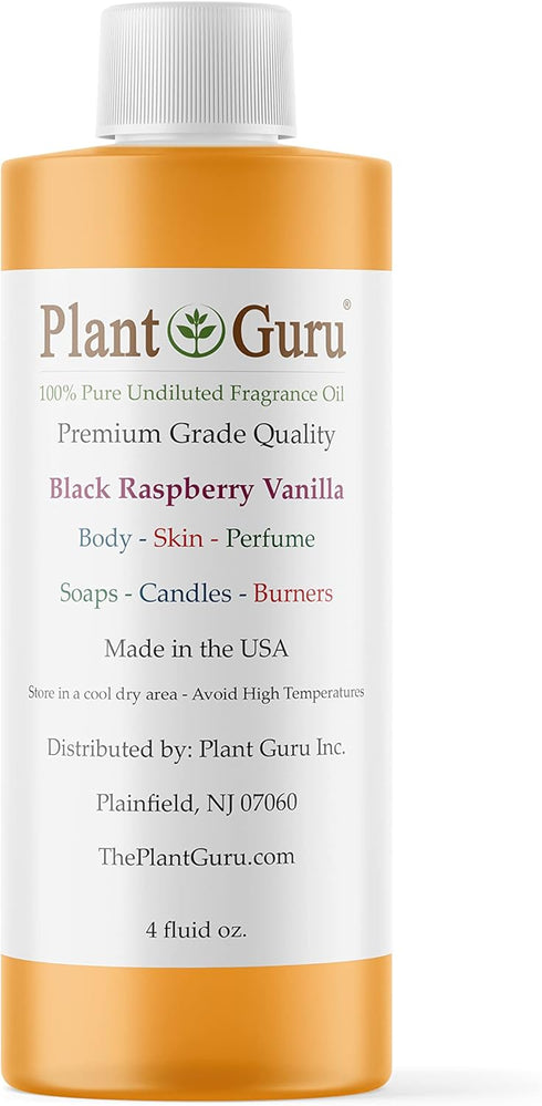 Black Raspberry Vanilla Fragrance Oil 4 fl. oz. Scented Oil for DIY Soap Making, Candles, Bath Bombs, Body Butters. Used in Aromatherapy Diffusers...