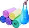 100 Count 4 Gallon Trash Bags, Small Colorful Garbage Bags with Handle for Home Office Bathroom Trash Can...
