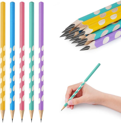 AUAUY Colored Rod Capped Hole Pencil - 5 Colors - 12 Pieces...