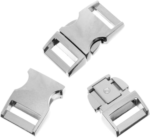 West Coast Paracord Metal Alloy Buckles - Durable and Strong Construction (5/8-inch Silver, 2 Pack)...